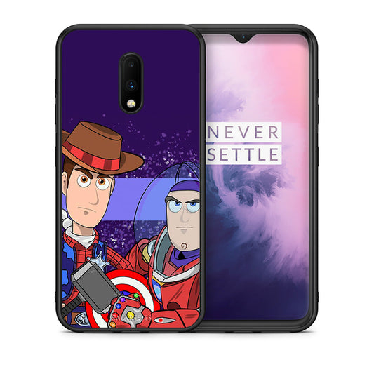 Θήκη OnePlus 7 Infinity Story από τη Smartfits με σχέδιο στο πίσω μέρος και μαύρο περίβλημα | OnePlus 7 Infinity Story case with colorful back and black bezels