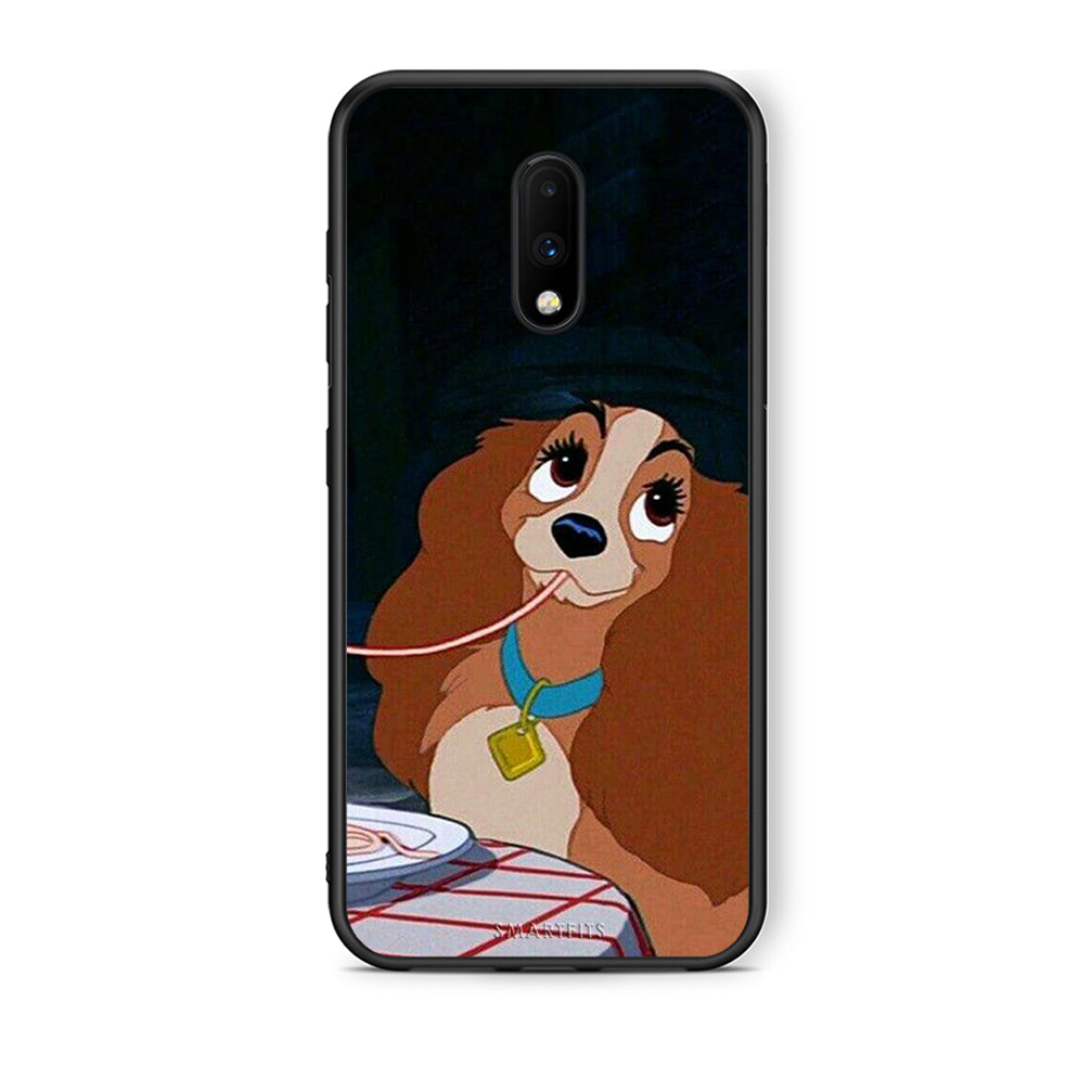 OnePlus 7 Lady And Tramp 2 Θήκη Αγίου Βαλεντίνου από τη Smartfits με σχέδιο στο πίσω μέρος και μαύρο περίβλημα | Smartphone case with colorful back and black bezels by Smartfits