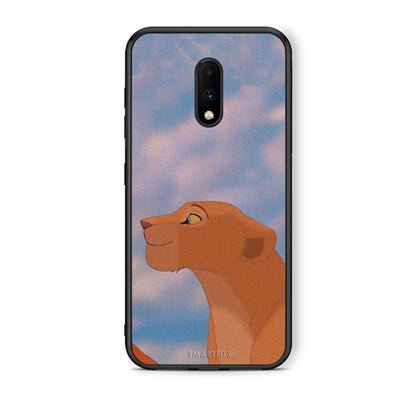 OnePlus 7 Lion Love 2 Θήκη Αγίου Βαλεντίνου από τη Smartfits με σχέδιο στο πίσω μέρος και μαύρο περίβλημα | Smartphone case with colorful back and black bezels by Smartfits