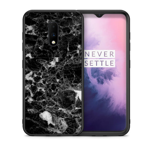 Θήκη OnePlus 7 Male Marble από τη Smartfits με σχέδιο στο πίσω μέρος και μαύρο περίβλημα | OnePlus 7 Male Marble case with colorful back and black bezels