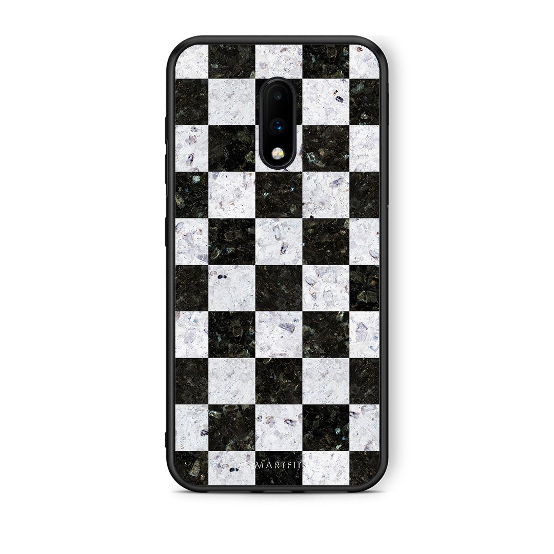 4 - OnePlus 7 Square Geometric Marble case, cover, bumper