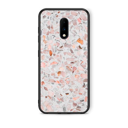 OnePlus 7 Marble Terrazzo θήκη από τη Smartfits με σχέδιο στο πίσω μέρος και μαύρο περίβλημα | Smartphone case with colorful back and black bezels by Smartfits