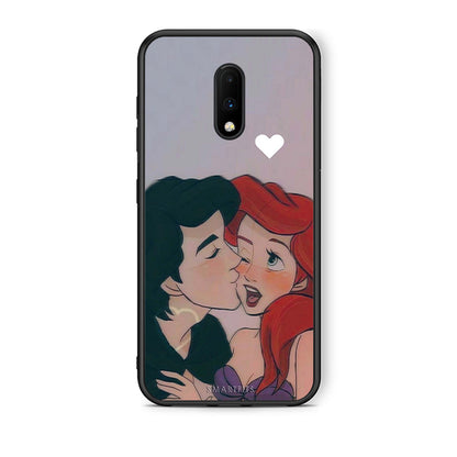 OnePlus 7 Mermaid Love Θήκη Αγίου Βαλεντίνου από τη Smartfits με σχέδιο στο πίσω μέρος και μαύρο περίβλημα | Smartphone case with colorful back and black bezels by Smartfits