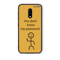 Thumbnail for OnePlus 7 My Password Θήκη από τη Smartfits με σχέδιο στο πίσω μέρος και μαύρο περίβλημα | Smartphone case with colorful back and black bezels by Smartfits