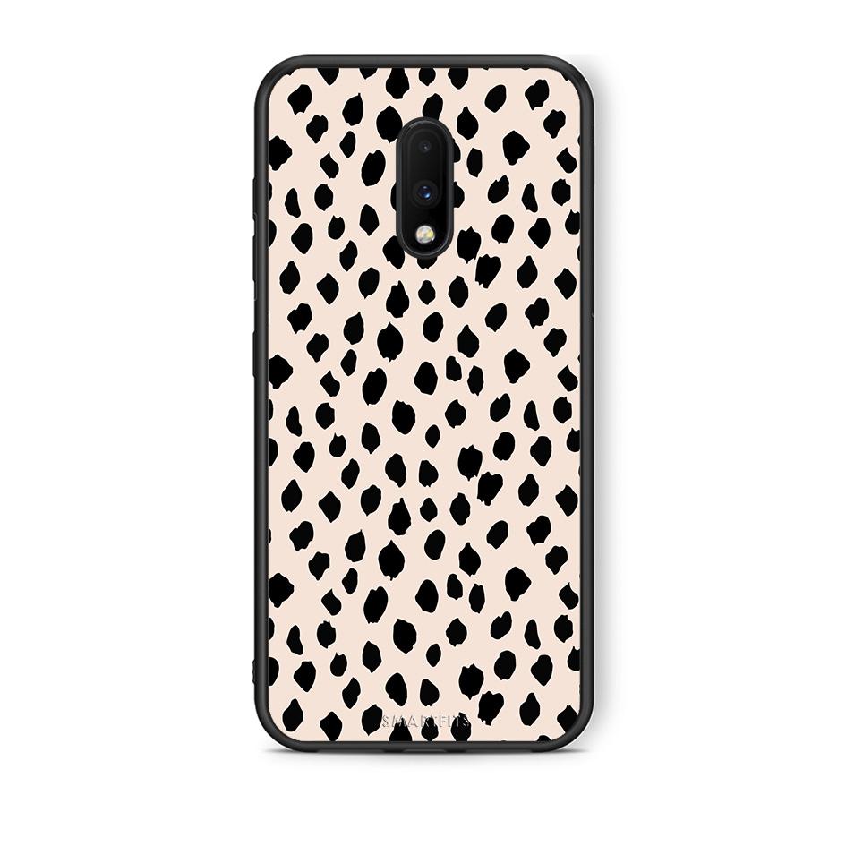 OnePlus 7 New Polka Dots θήκη από τη Smartfits με σχέδιο στο πίσω μέρος και μαύρο περίβλημα | Smartphone case with colorful back and black bezels by Smartfits