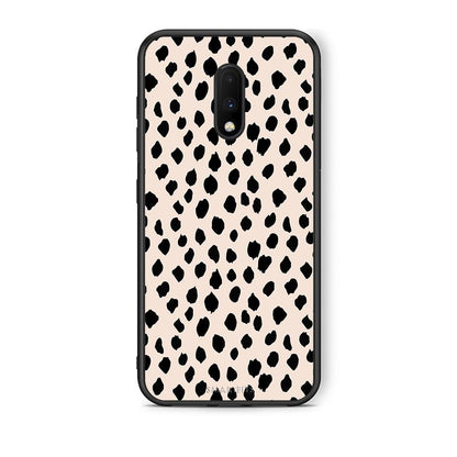 OnePlus 7 New Polka Dots θήκη από τη Smartfits με σχέδιο στο πίσω μέρος και μαύρο περίβλημα | Smartphone case with colorful back and black bezels by Smartfits