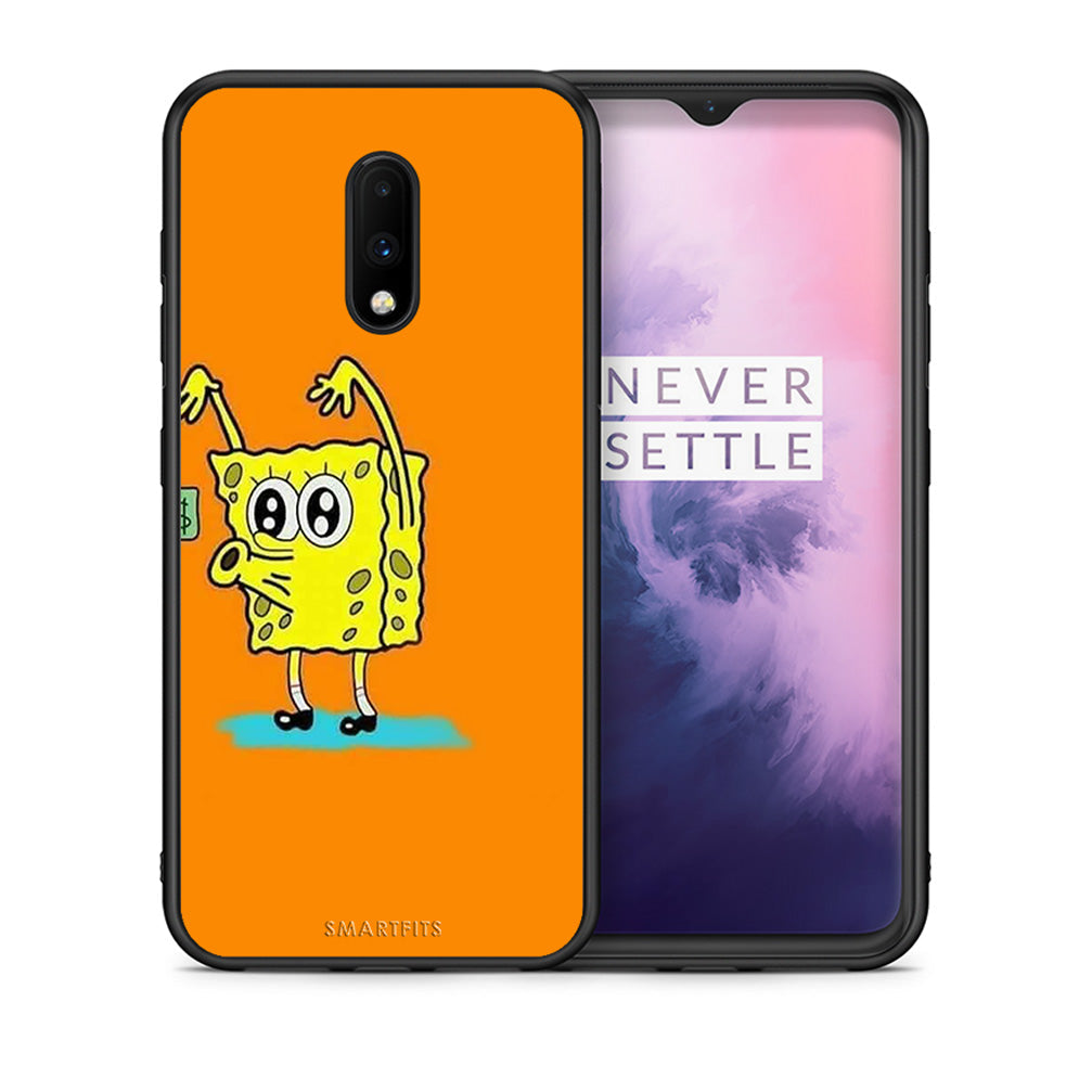 Θήκη Αγίου Βαλεντίνου OnePlus 7 No Money 2 από τη Smartfits με σχέδιο στο πίσω μέρος και μαύρο περίβλημα | OnePlus 7 No Money 2 case with colorful back and black bezels