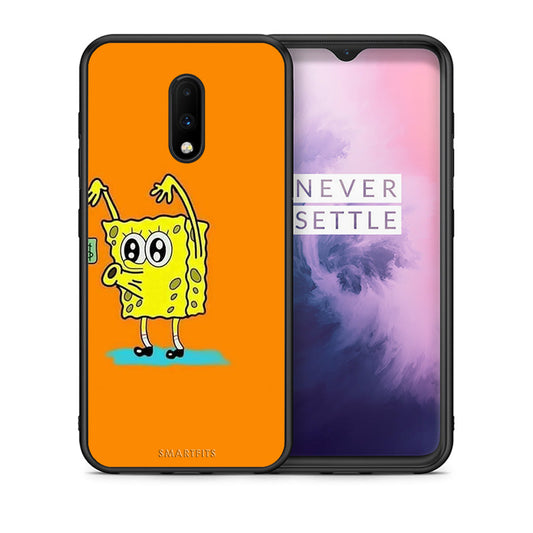 Θήκη Αγίου Βαλεντίνου OnePlus 7 No Money 2 από τη Smartfits με σχέδιο στο πίσω μέρος και μαύρο περίβλημα | OnePlus 7 No Money 2 case with colorful back and black bezels