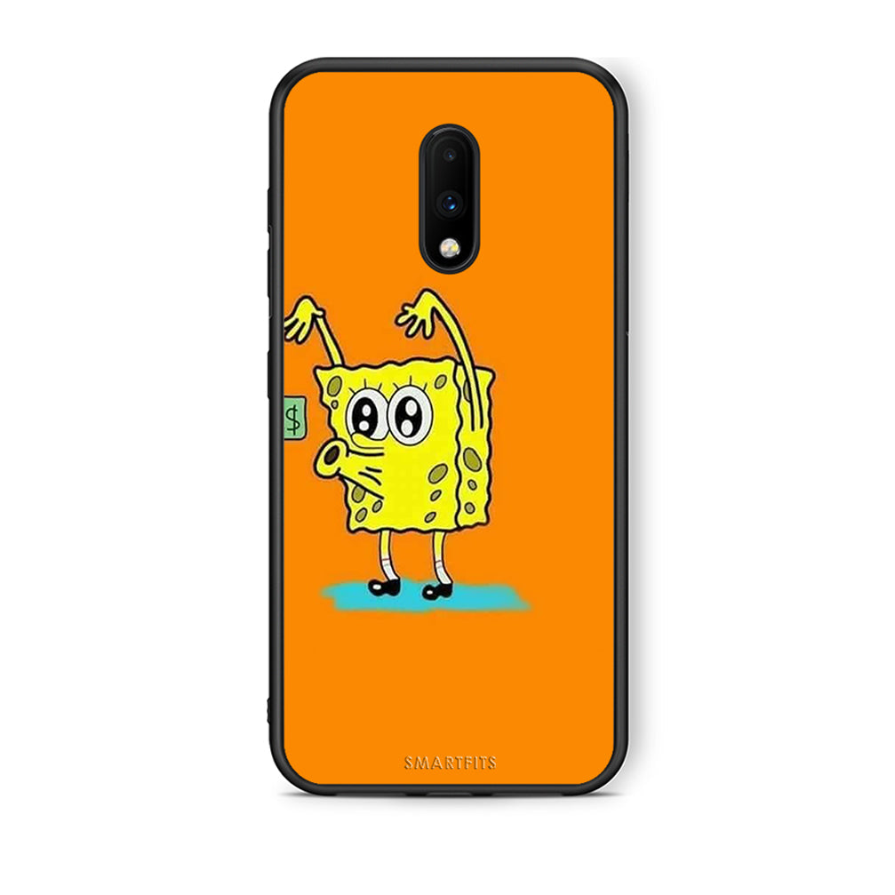 OnePlus 7 No Money 2 Θήκη Αγίου Βαλεντίνου από τη Smartfits με σχέδιο στο πίσω μέρος και μαύρο περίβλημα | Smartphone case with colorful back and black bezels by Smartfits