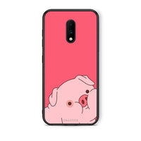 Thumbnail for OnePlus 7 Pig Love 1 Θήκη Αγίου Βαλεντίνου από τη Smartfits με σχέδιο στο πίσω μέρος και μαύρο περίβλημα | Smartphone case with colorful back and black bezels by Smartfits