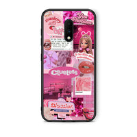 Thumbnail for OnePlus 7 Pink Love Θήκη Αγίου Βαλεντίνου από τη Smartfits με σχέδιο στο πίσω μέρος και μαύρο περίβλημα | Smartphone case with colorful back and black bezels by Smartfits
