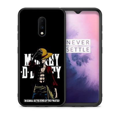 Θήκη OnePlus 7 Pirate King από τη Smartfits με σχέδιο στο πίσω μέρος και μαύρο περίβλημα | OnePlus 7 Pirate King case with colorful back and black bezels