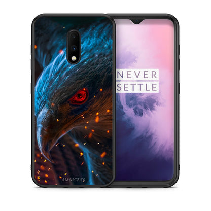 Θήκη OnePlus 7 Eagle PopArt από τη Smartfits με σχέδιο στο πίσω μέρος και μαύρο περίβλημα | OnePlus 7 Eagle PopArt case with colorful back and black bezels