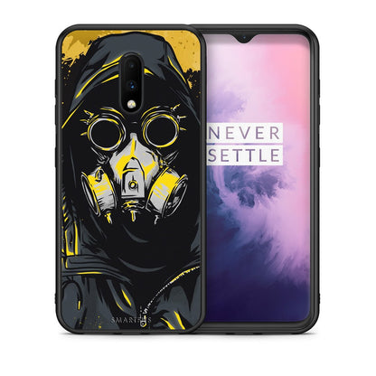 Θήκη OnePlus 7 Mask PopArt από τη Smartfits με σχέδιο στο πίσω μέρος και μαύρο περίβλημα | OnePlus 7 Mask PopArt case with colorful back and black bezels