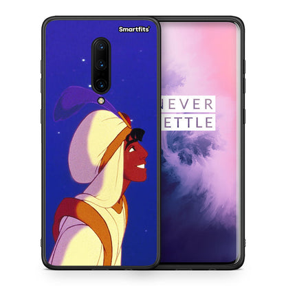 Θήκη OnePlus 7 Pro Alladin And Jasmine Love 1 από τη Smartfits με σχέδιο στο πίσω μέρος και μαύρο περίβλημα | OnePlus 7 Pro Alladin And Jasmine Love 1 case with colorful back and black bezels