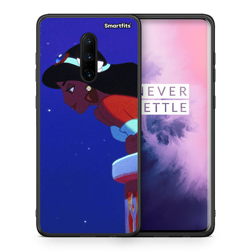 Θήκη OnePlus 7 Pro Alladin And Jasmine Love 2 από τη Smartfits με σχέδιο στο πίσω μέρος και μαύρο περίβλημα | OnePlus 7 Pro Alladin And Jasmine Love 2 case with colorful back and black bezels