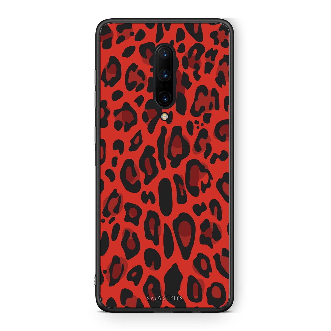 4 - OnePlus 7 Pro Red Leopard Animal case, cover, bumper
