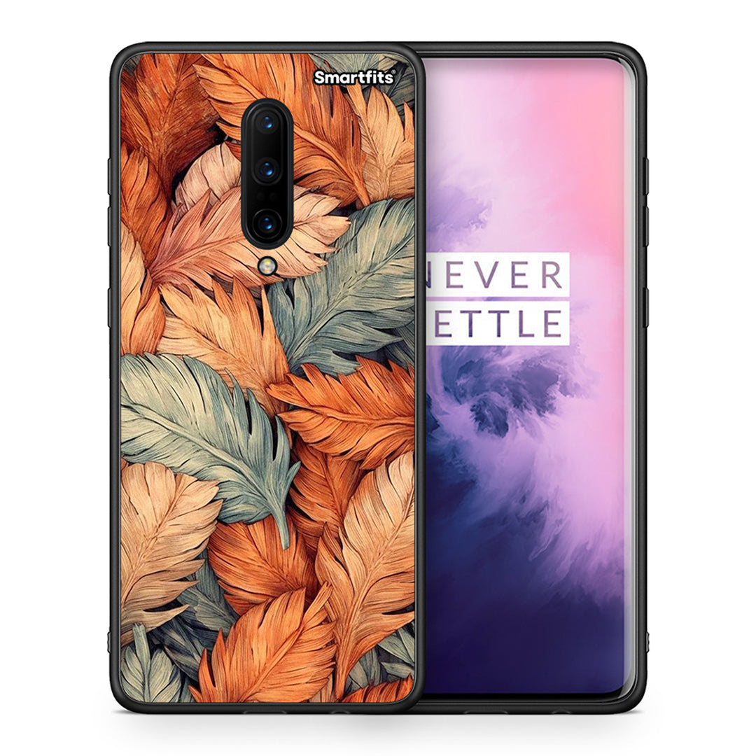 Θήκη OnePlus 7 Pro Autumn Leaves από τη Smartfits με σχέδιο στο πίσω μέρος και μαύρο περίβλημα | OnePlus 7 Pro Autumn Leaves case with colorful back and black bezels