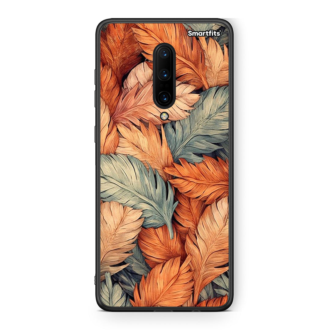 OnePlus 7 Pro Autumn Leaves Θήκη από τη Smartfits με σχέδιο στο πίσω μέρος και μαύρο περίβλημα | Smartphone case with colorful back and black bezels by Smartfits