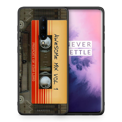 Θήκη OnePlus 7 Pro Awesome Mix από τη Smartfits με σχέδιο στο πίσω μέρος και μαύρο περίβλημα | OnePlus 7 Pro Awesome Mix case with colorful back and black bezels