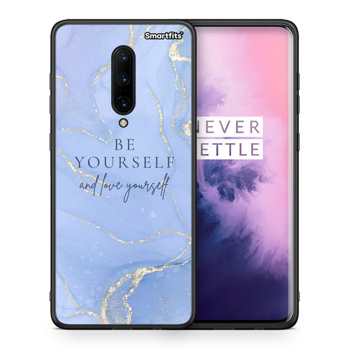 Θήκη OnePlus 7 Pro Be Yourself από τη Smartfits με σχέδιο στο πίσω μέρος και μαύρο περίβλημα | OnePlus 7 Pro Be Yourself case with colorful back and black bezels