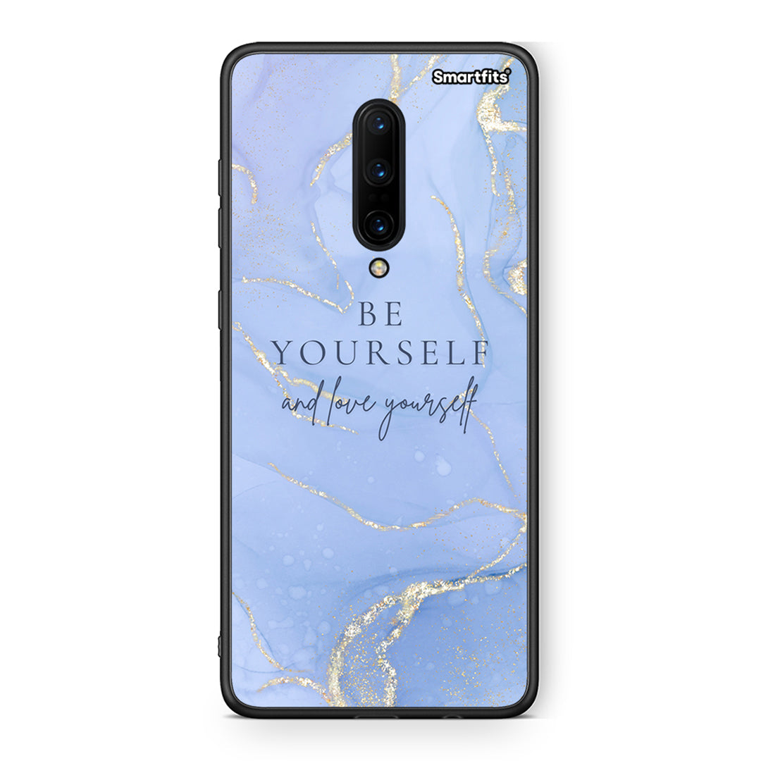 OnePlus 7 Pro Be Yourself θήκη από τη Smartfits με σχέδιο στο πίσω μέρος και μαύρο περίβλημα | Smartphone case with colorful back and black bezels by Smartfits