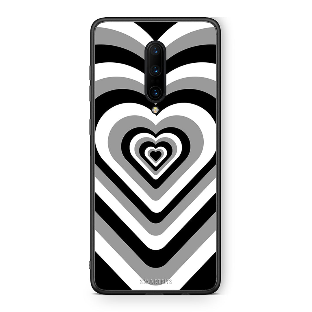 OnePlus 7 Pro Black Hearts θήκη από τη Smartfits με σχέδιο στο πίσω μέρος και μαύρο περίβλημα | Smartphone case with colorful back and black bezels by Smartfits