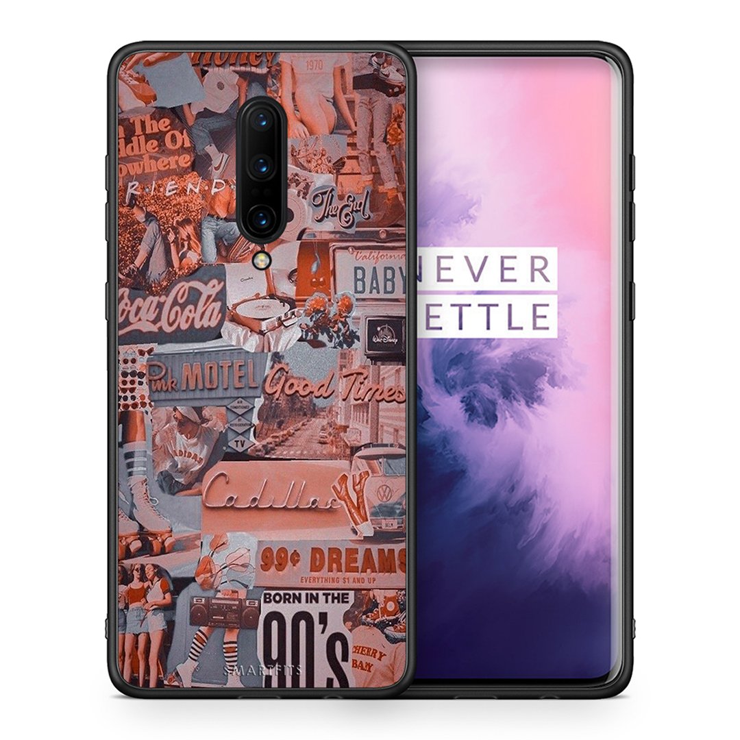 Θήκη OnePlus 7 Pro Born In 90s από τη Smartfits με σχέδιο στο πίσω μέρος και μαύρο περίβλημα | OnePlus 7 Pro Born In 90s case with colorful back and black bezels