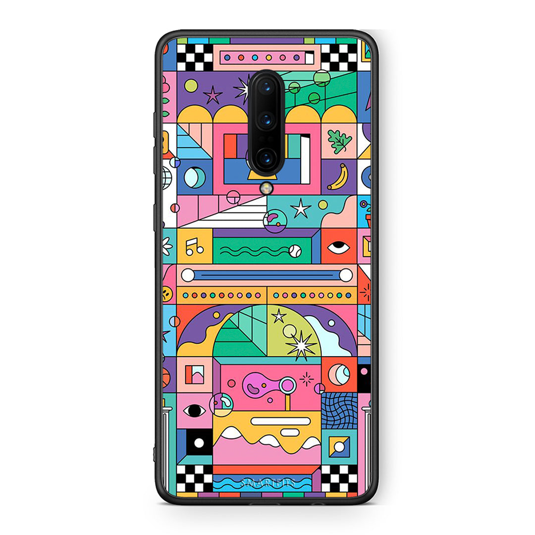 OnePlus 7 Pro Bubbles Soap θήκη από τη Smartfits με σχέδιο στο πίσω μέρος και μαύρο περίβλημα | Smartphone case with colorful back and black bezels by Smartfits