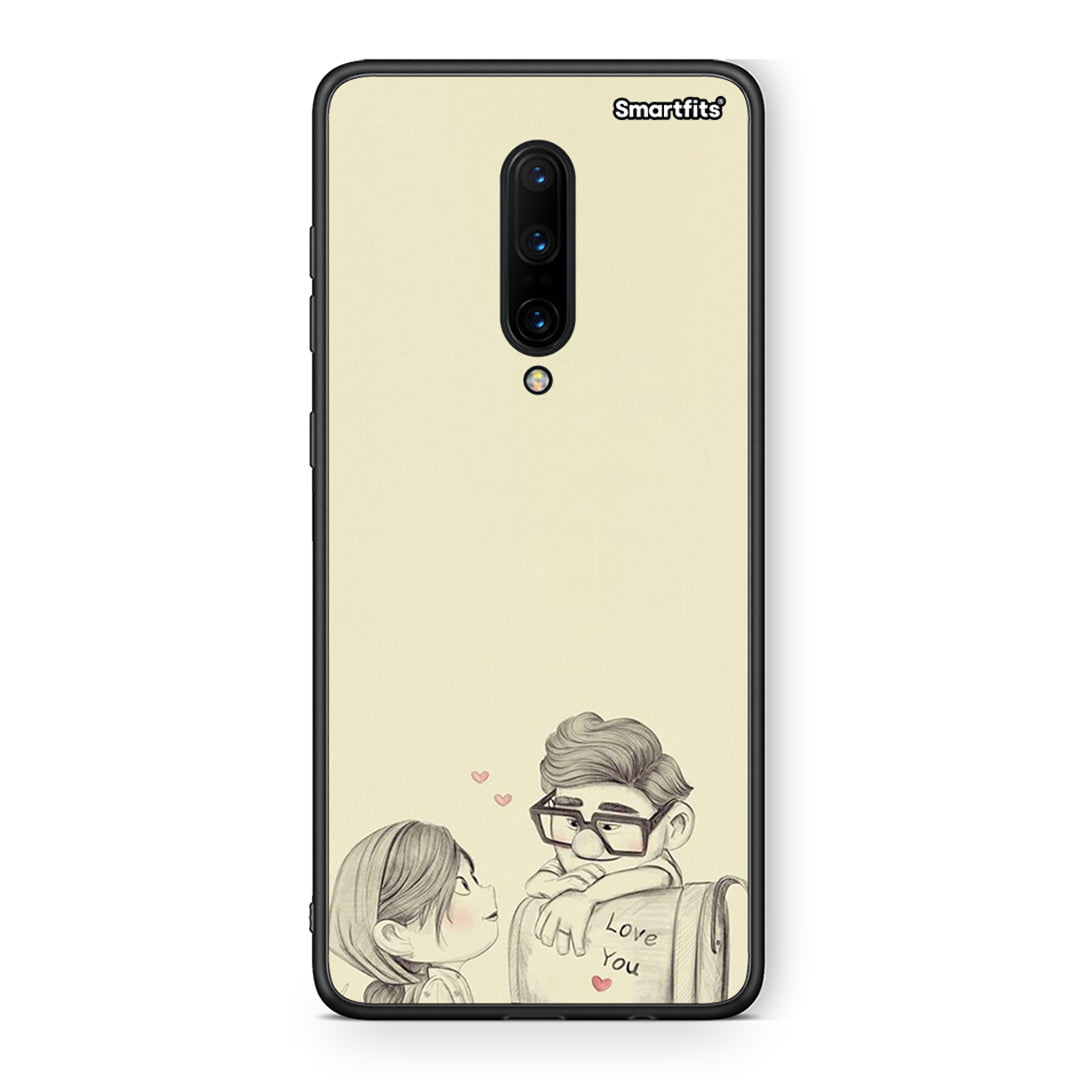 OnePlus 7 Pro Carl And Ellie θήκη από τη Smartfits με σχέδιο στο πίσω μέρος και μαύρο περίβλημα | Smartphone case with colorful back and black bezels by Smartfits