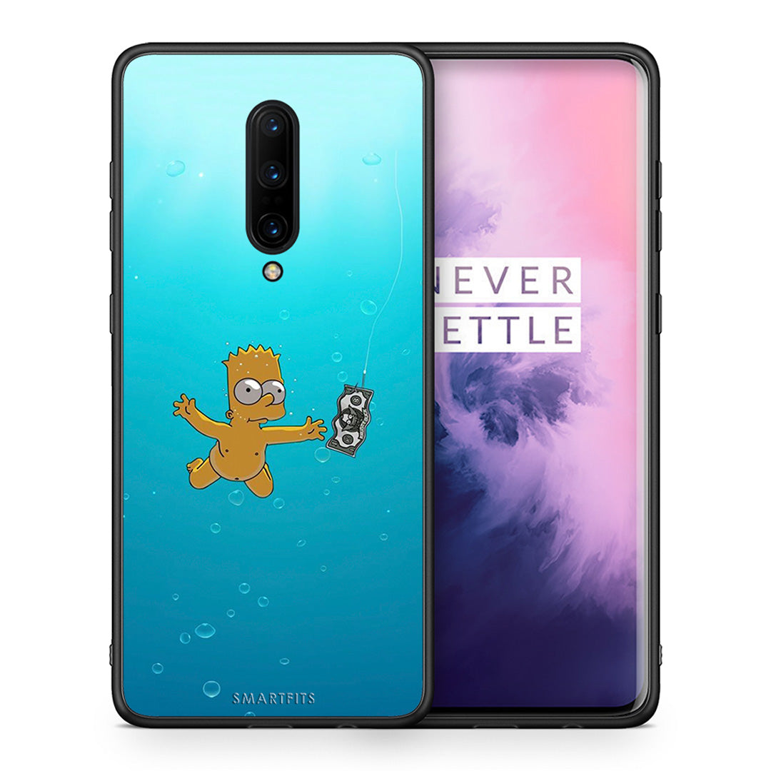 Θήκη OnePlus 7 Pro Chasing Money από τη Smartfits με σχέδιο στο πίσω μέρος και μαύρο περίβλημα | OnePlus 7 Pro Chasing Money case with colorful back and black bezels