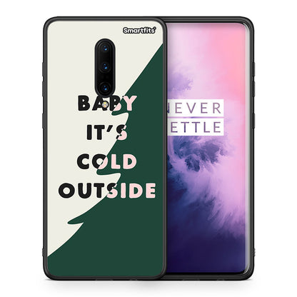 Θήκη OnePlus 7 Pro Cold Outside από τη Smartfits με σχέδιο στο πίσω μέρος και μαύρο περίβλημα | OnePlus 7 Pro Cold Outside case with colorful back and black bezels