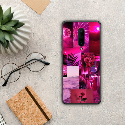 Collage Red Roses - OnePlus 7 Pro θήκη