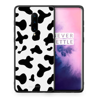 Thumbnail for Θήκη OnePlus 7 Pro Cow Print από τη Smartfits με σχέδιο στο πίσω μέρος και μαύρο περίβλημα | OnePlus 7 Pro Cow Print case with colorful back and black bezels