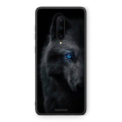 OnePlus 7 Pro Dark Wolf θήκη από τη Smartfits με σχέδιο στο πίσω μέρος και μαύρο περίβλημα | Smartphone case with colorful back and black bezels by Smartfits