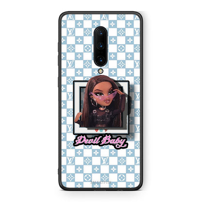 OnePlus 7 Pro Devil Baby Θήκη Αγίου Βαλεντίνου από τη Smartfits με σχέδιο στο πίσω μέρος και μαύρο περίβλημα | Smartphone case with colorful back and black bezels by Smartfits
