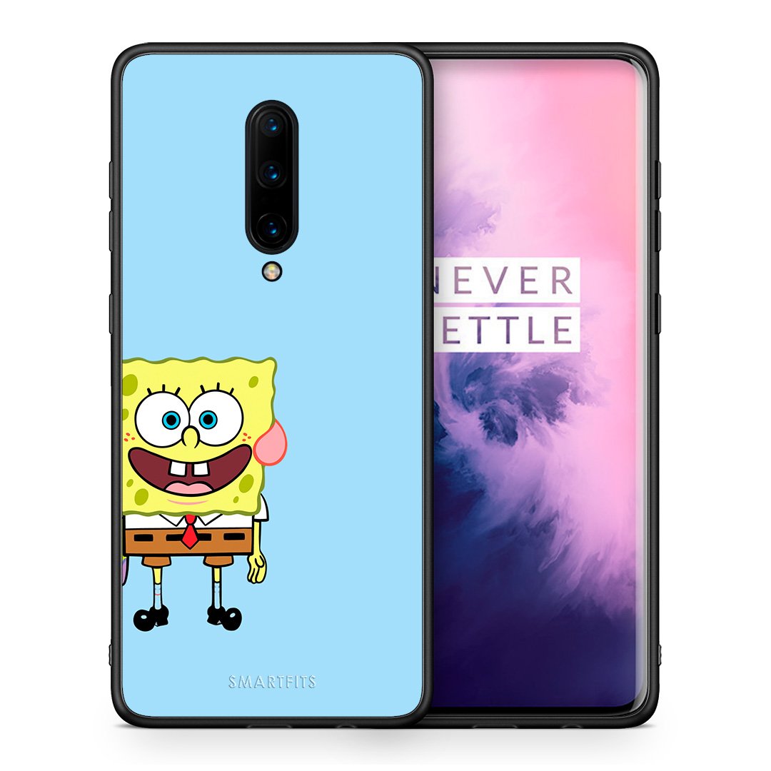 Θήκη OnePlus 7 Pro Friends Bob από τη Smartfits με σχέδιο στο πίσω μέρος και μαύρο περίβλημα | OnePlus 7 Pro Friends Bob case with colorful back and black bezels