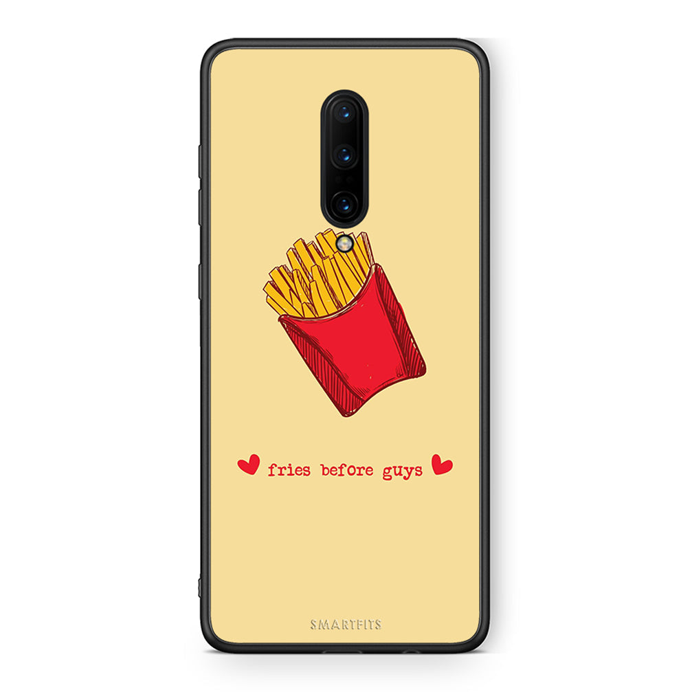 OnePlus 7 Pro Fries Before Guys Θήκη Αγίου Βαλεντίνου από τη Smartfits με σχέδιο στο πίσω μέρος και μαύρο περίβλημα | Smartphone case with colorful back and black bezels by Smartfits