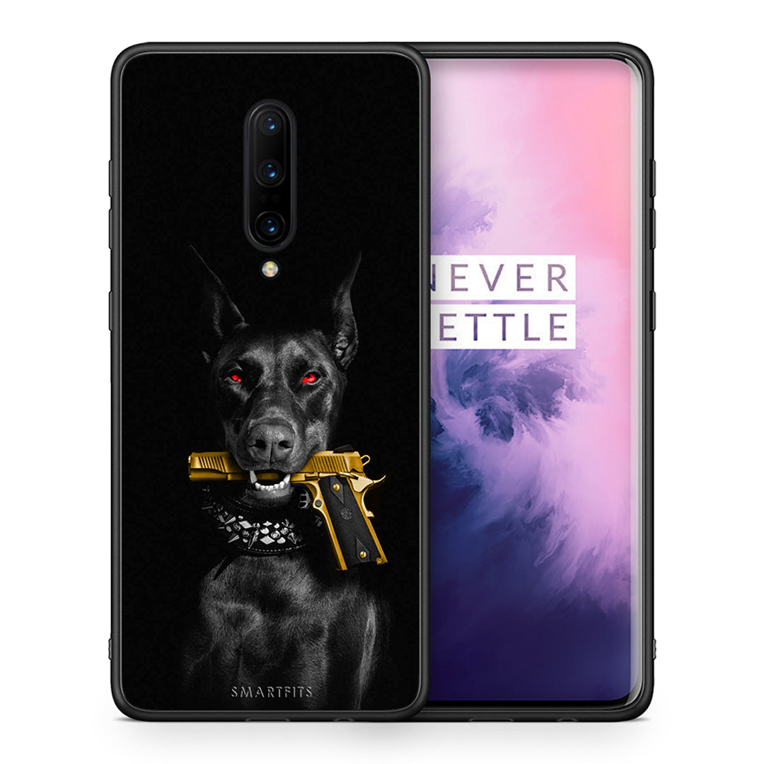 Θήκη Αγίου Βαλεντίνου OnePlus 7 Pro Golden Gun από τη Smartfits με σχέδιο στο πίσω μέρος και μαύρο περίβλημα | OnePlus 7 Pro Golden Gun case with colorful back and black bezels