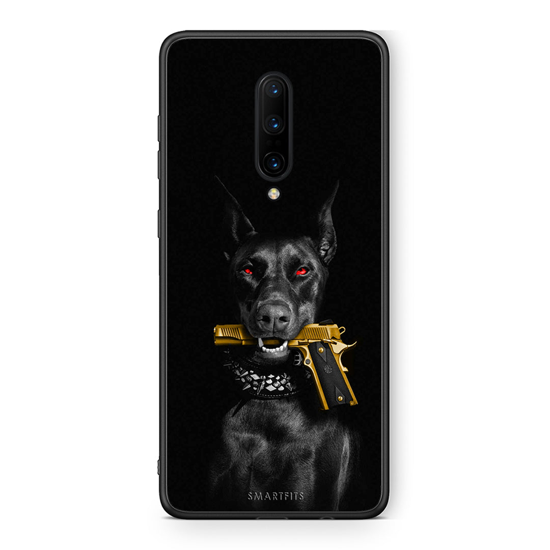 OnePlus 7 Pro Golden Gun Θήκη Αγίου Βαλεντίνου από τη Smartfits με σχέδιο στο πίσω μέρος και μαύρο περίβλημα | Smartphone case with colorful back and black bezels by Smartfits