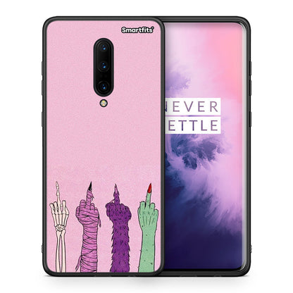Θήκη OnePlus 7 Pro Halloween Be A Lady από τη Smartfits με σχέδιο στο πίσω μέρος και μαύρο περίβλημα | OnePlus 7 Pro Halloween Be A Lady case with colorful back and black bezels