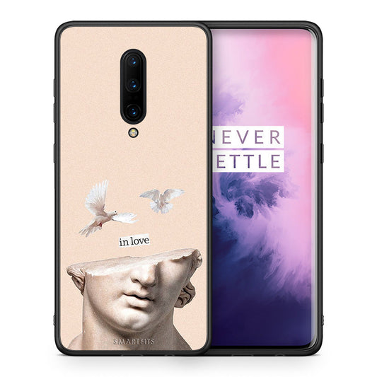Θήκη OnePlus 7 Pro In Love από τη Smartfits με σχέδιο στο πίσω μέρος και μαύρο περίβλημα | OnePlus 7 Pro In Love case with colorful back and black bezels