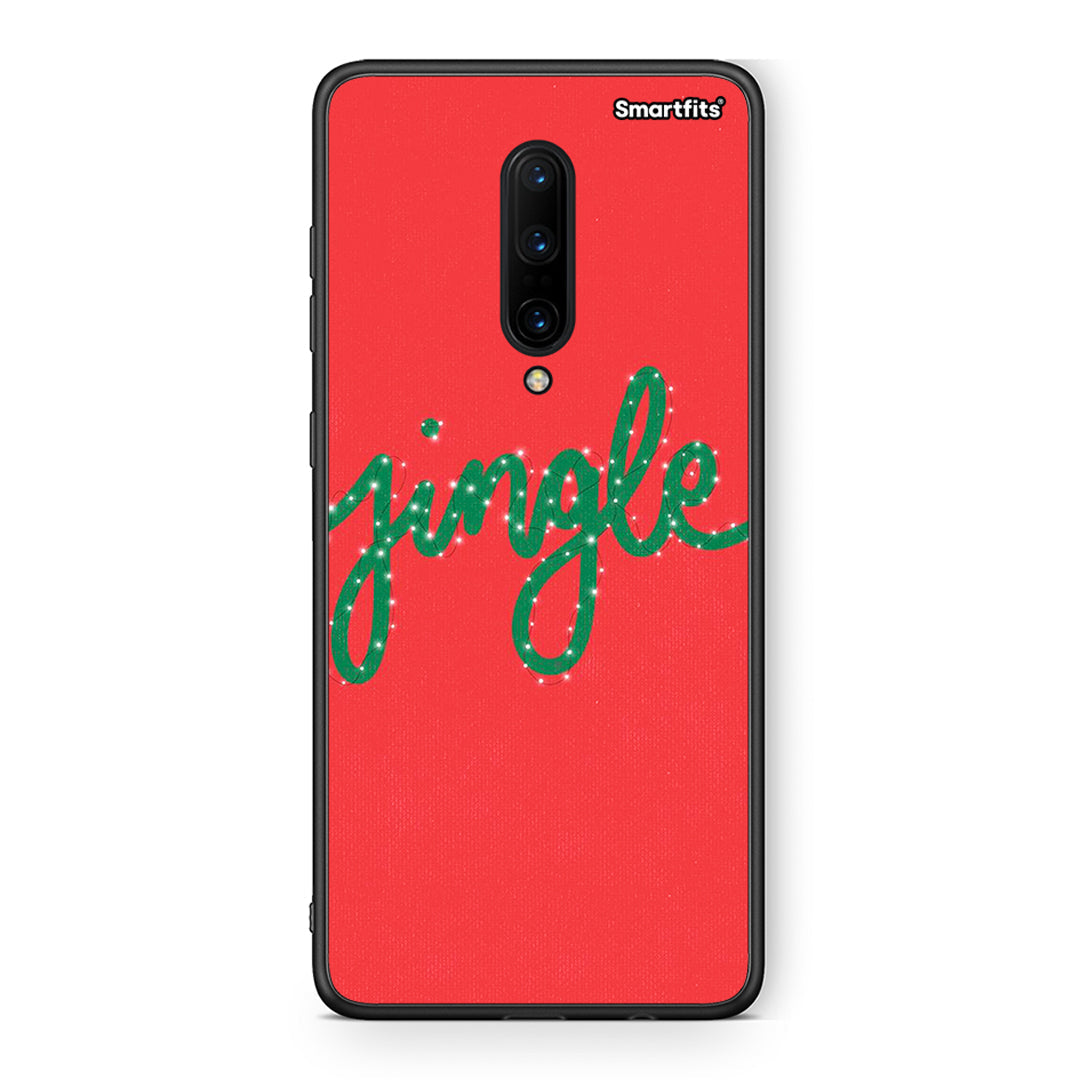 OnePlus 7 Pro Jingle Xmas θήκη από τη Smartfits με σχέδιο στο πίσω μέρος και μαύρο περίβλημα | Smartphone case with colorful back and black bezels by Smartfits