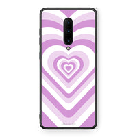 Thumbnail for OnePlus 7 Pro Lilac Hearts θήκη από τη Smartfits με σχέδιο στο πίσω μέρος και μαύρο περίβλημα | Smartphone case with colorful back and black bezels by Smartfits