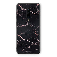 Thumbnail for 4 - OnePlus 7 Pro Black Rosegold Marble case, cover, bumper