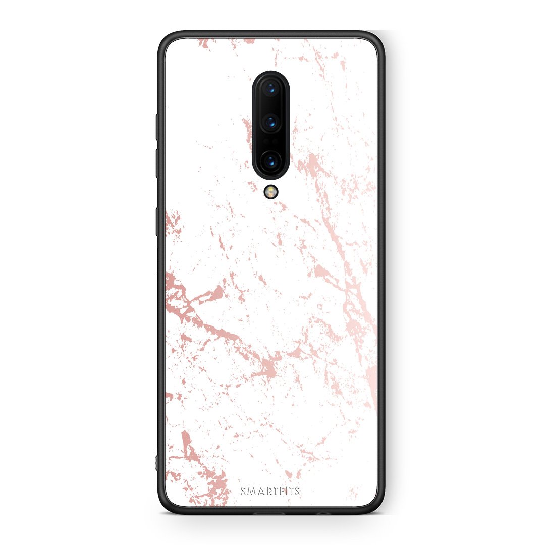 116 - OnePlus 7 Pro Pink Splash Marble case, cover, bumper
