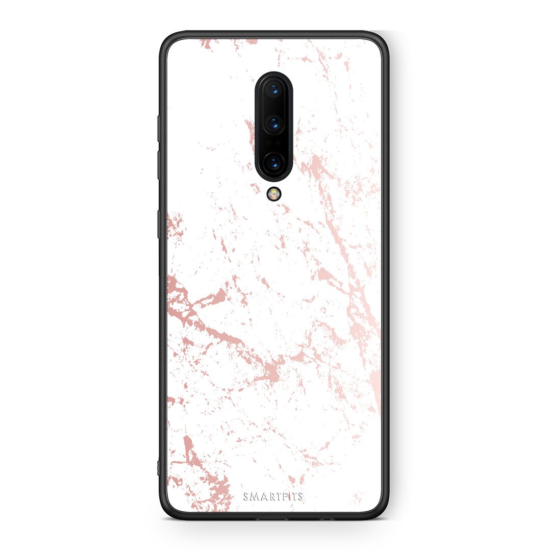 116 - OnePlus 7 Pro Pink Splash Marble case, cover, bumper