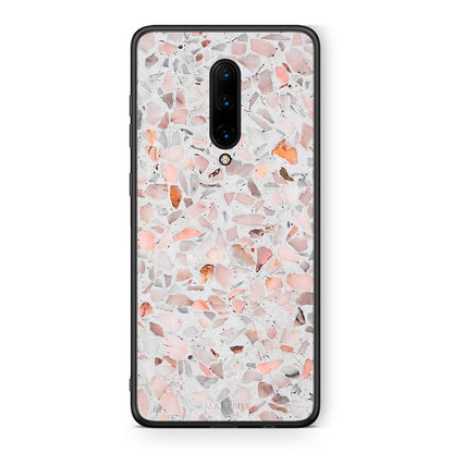 OnePlus 7 Pro Marble Terrazzo θήκη από τη Smartfits με σχέδιο στο πίσω μέρος και μαύρο περίβλημα | Smartphone case with colorful back and black bezels by Smartfits