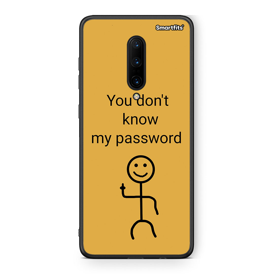 OnePlus 7 Pro My Password Θήκη από τη Smartfits με σχέδιο στο πίσω μέρος και μαύρο περίβλημα | Smartphone case with colorful back and black bezels by Smartfits