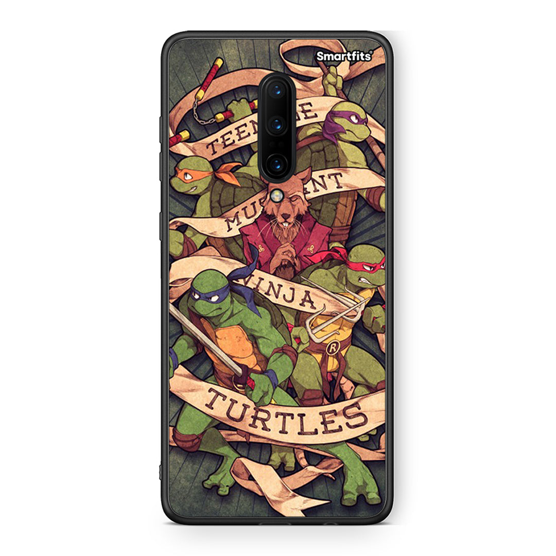 OnePlus 7 Pro Ninja Turtles θήκη από τη Smartfits με σχέδιο στο πίσω μέρος και μαύρο περίβλημα | Smartphone case with colorful back and black bezels by Smartfits